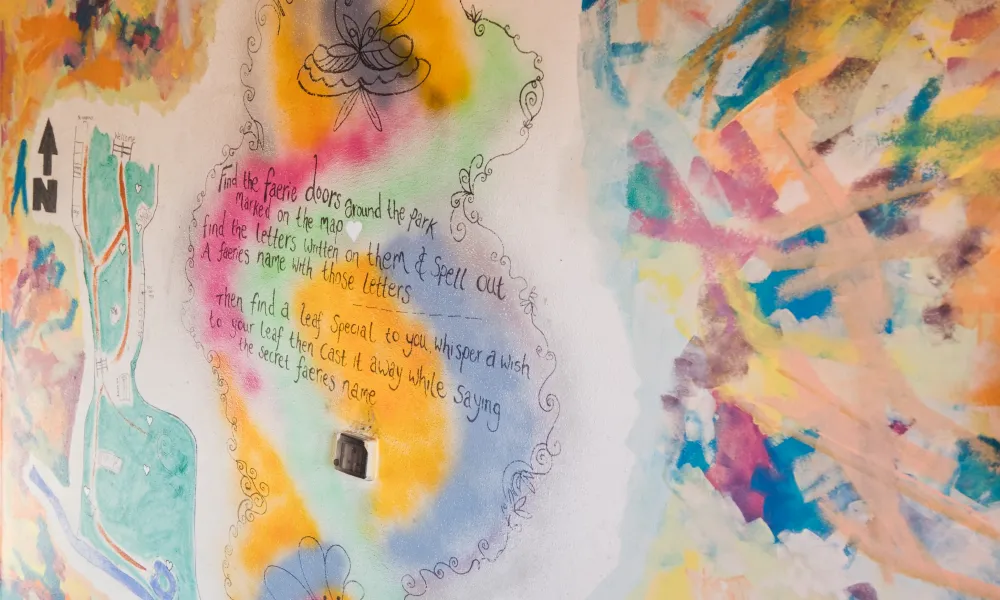 find the faerie scavenger hunt wall art